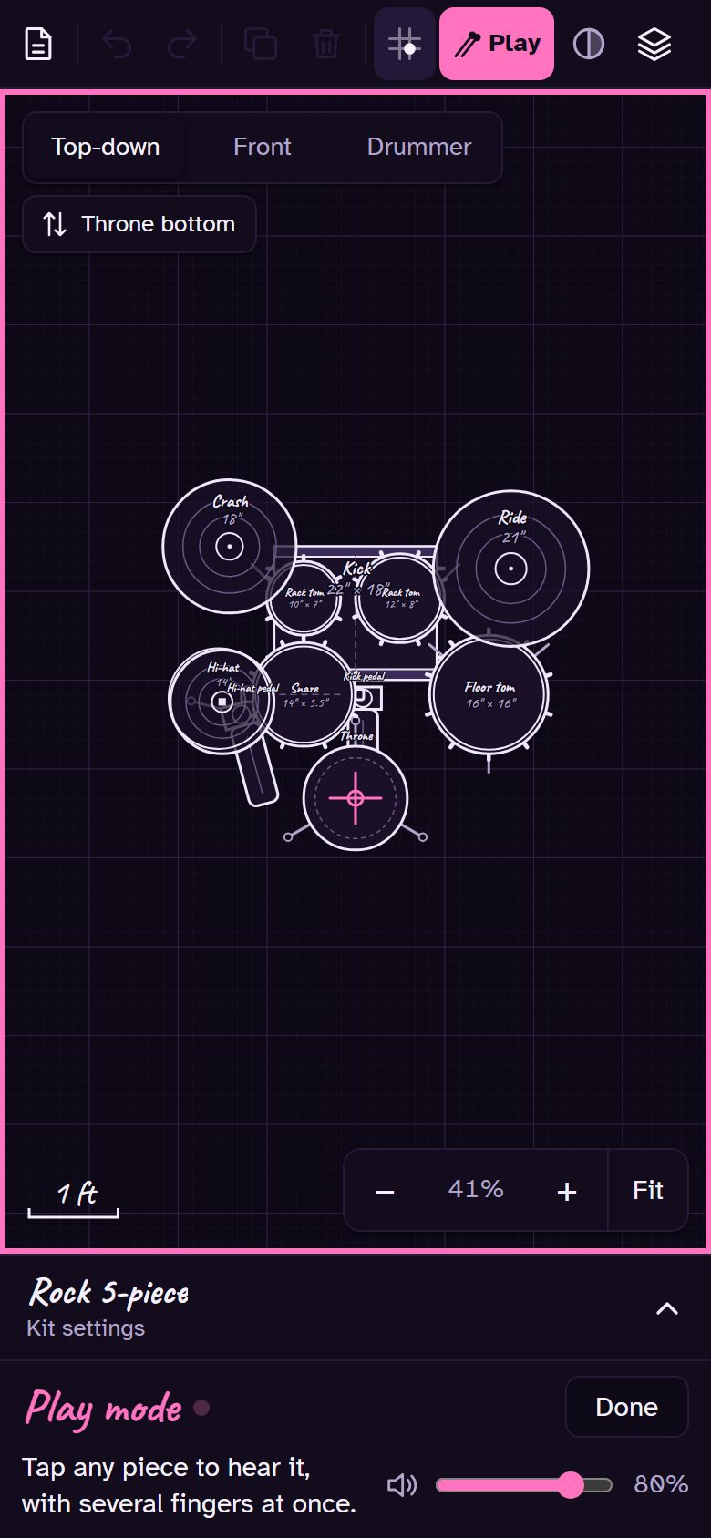 Play mode on a phone.