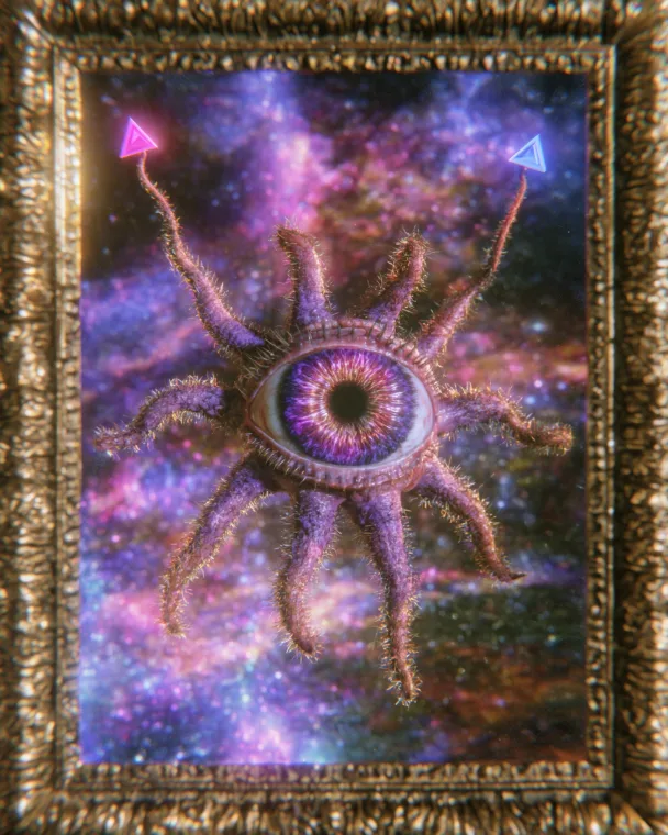 Nebula in a Gilded Frame